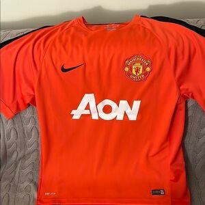 SOLD- Nike Manchester United Orange Jersey